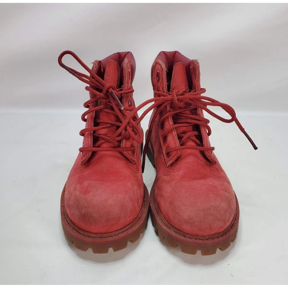 Timberland A14UN 3730 Classic Boot RED LACE‎ UP TODDLER size 9